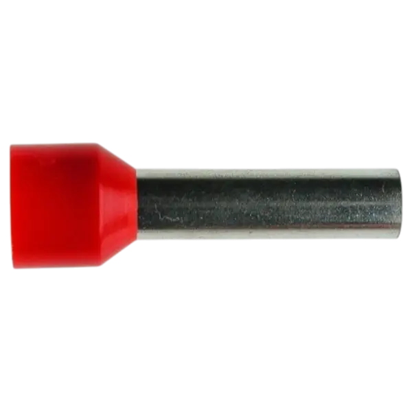 Aderendhülse 10 mm² rot isoliert für kurzschlusssichere Leitungen