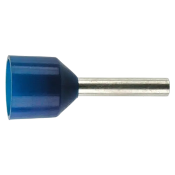 Aderendhülse 2,5mm² blau isoliert für kurzschlusssichere Leitungen
