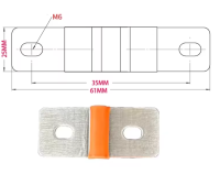 Zellverbinder FLEX 32-38mm für M6 50mm²