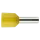 Aderendhülse 6mm² gelb isoliert für kurzschlusssichere Leitungen
